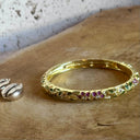 Bracelet jonc doré émaillé