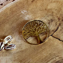 Broche Arbre de Vie Lena – Acier inoxydable doré