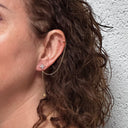 Boucle d"oreille Stellara – Chaîne céleste dorée