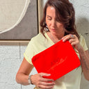 Pochette "JE SUIS SPIRITUELLE" orange