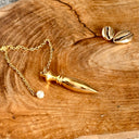 Pendule en laiton plaqué or, 14g - Mineralshop radiésthésie  ,radiésthésiste, divination