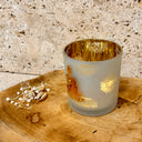 Photophore givré/métallique Bouddha - Mineralshop ,bonheur paix ,félicité