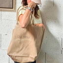 Tote Bag "ose brille sois puissante"  BEIGE