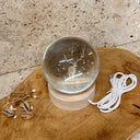 veilleuse, décoration, lumineux, cerf, boule 