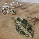 Broche feuille, couleur OR, décoration