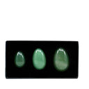 Coffret oeufs de YONI percés en AVENTURINE, Minéralshop, pierre d'apaisement , améliorer la tonicité du périné ,déconnexion avec sa féminité