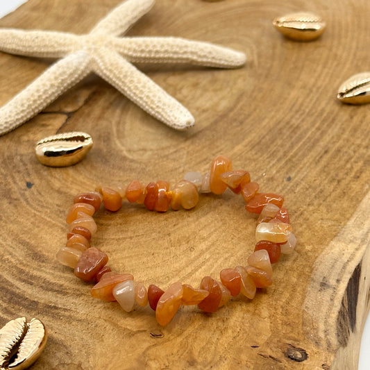 Bracelet baroque Aventurine orange