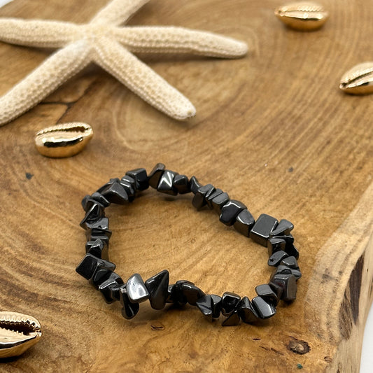 Bracelet baroque Hematite, la force