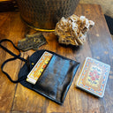 Pochette cuir Oracle ou Tarot noir