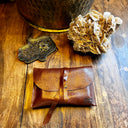 Pochette cuir Oracle ou Tarot marron