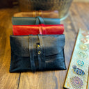 Pochette cuir Oracle ou Tarot noir