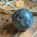 Sphère DE LABRADORITE 60mm, la pierre des Thérapeutes