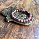 Bracelet boule 08 RHODONITE Madagascar AB, la bienveillance amoureuse