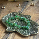 BRACELET BAROQUE JADE VERTE, la prospérité spirituelle