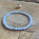 Bracelet boule 04mm HOWLITE BLANCHE,  l'indispensable