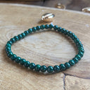 Bracelet boule 04MM MALACHITE AA, la surpuissante